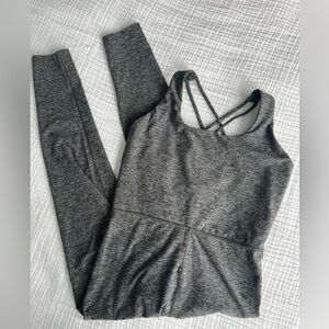 CALIA LustraLux Bodysuit Gray Size Medium